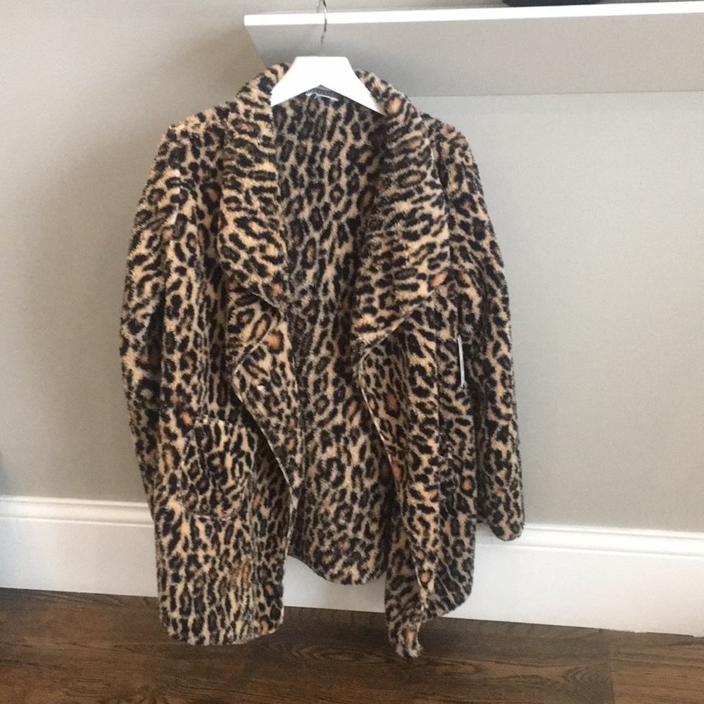 PJ Salvage Leopard print coat.